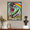 Diamond Painting -5D Full Round Drill Skulls and Rainbows(40x50cm)