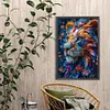 Diamond Painting -DIY Round Drill Flower Lion(40x60cm)