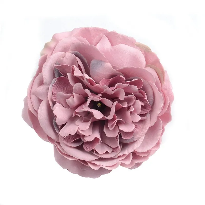 2/10/50pcs 8CM Large Artificial Silk Peony Flower Head For Wedding Party Decoration DIY Flower Wall Scrapbook Fake flowers Craf