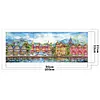 Victoria Wharf-Full Embroidery 3 Strands 11CT Stamped Cross Stitch-100*37CM-Large Size