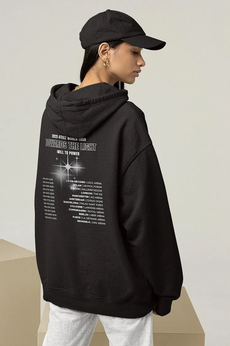 Ateez Towards the Light World Europe Tour 2025 Hoodie