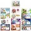 Diamond Painting Spring Scenery 2027 Paper Calendar Monthly Flip Tabletop Calendar Kit