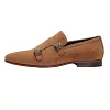 Mens Suede Monk Strap Dress Shoes