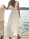 Plunging V-Back Sleeveless Maxi Dress