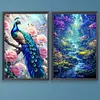 (US Local)2pack Paint By Numbers Kit On Canvas DIY Oil Art Animal Picture Wall Decor40x60cm