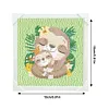>SALE<5D DIY Full Round Drill Diamond Painting Sloth Kit Home Decor Art Craft 15x15cm