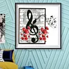 Music Notes-Full Round Diamond Painting 35*35cm