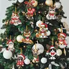 10Pcs Christmas Diamond Painting Christmas Tree Pendant (Christmas Cats Dogs)