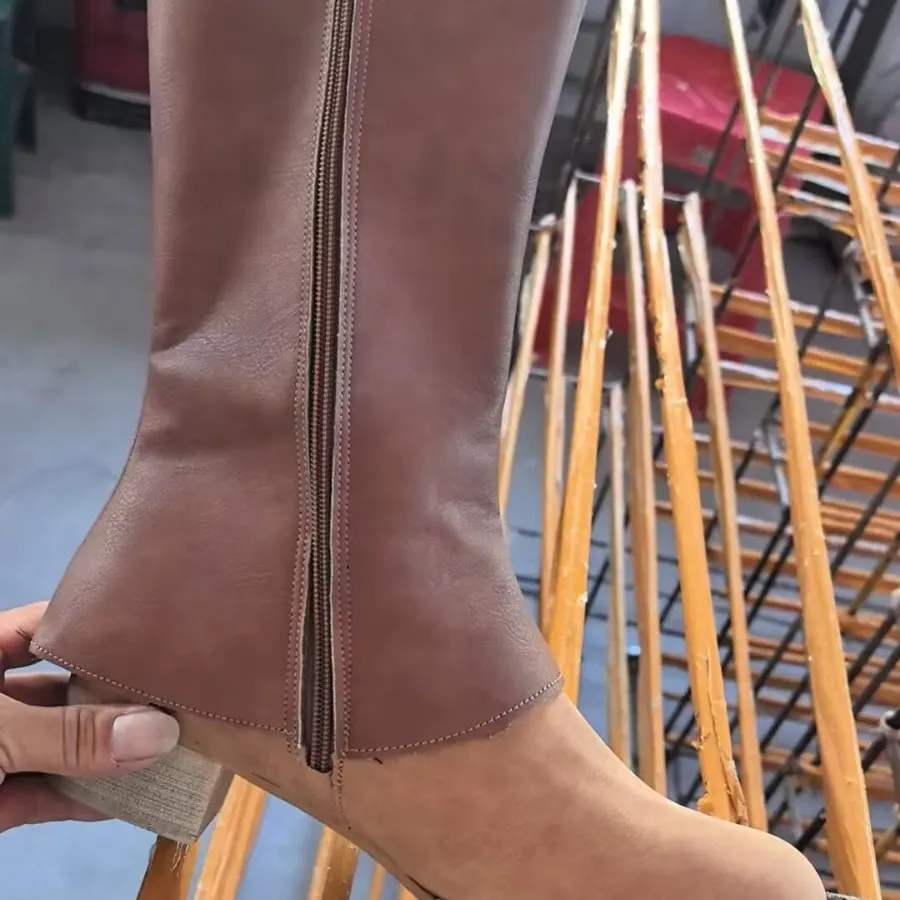 Breakj Breakj Autumn And Winter New Large-Size Short-Size Martin Boots Flat-Bottomed Side Zipper Solid Women's Shoes