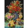 Blooming Flowers-Full Embroidery 2 Strands 14CT Stamped Cross Stitch-55*75CM-Large Size