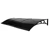 [US Local Warehouse] Awning for Door Entrance 118x39 Inch Rain & Snow Protection Window Awning Door Canopy with Aluminum Alloy Bracket Overhead Modern Polycarbonate Cover for Patio/Porch/Deck