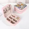 (US Local)DIY Flower Diamond Painting Kit Rotatable Mirror w Diamond Painting Jewelry Box