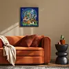 >SALE<Full Embroidery Eco-cotton Thread 14CT Printed Animal World Cross Stitch 34x39cm
