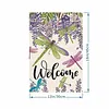 DIY Diamong Painting Double Sided Drills Garden Flags Outdoor Decor Holiday Garden Decorations Kit(Welcome Dragonfly)