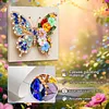 Pre-Framed 3D Rhinestones Butterfly With Artificial Flower Diamond Painting DIY Craft Kit 
