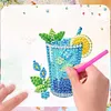 (US Local)6Pcs Acrylic Wine Glasses Diamond Painting Fridge Magnet for Adults Beginners Craft Kit