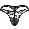Men's Sexy Lace G-String Underwear Seamless Transparent Thong