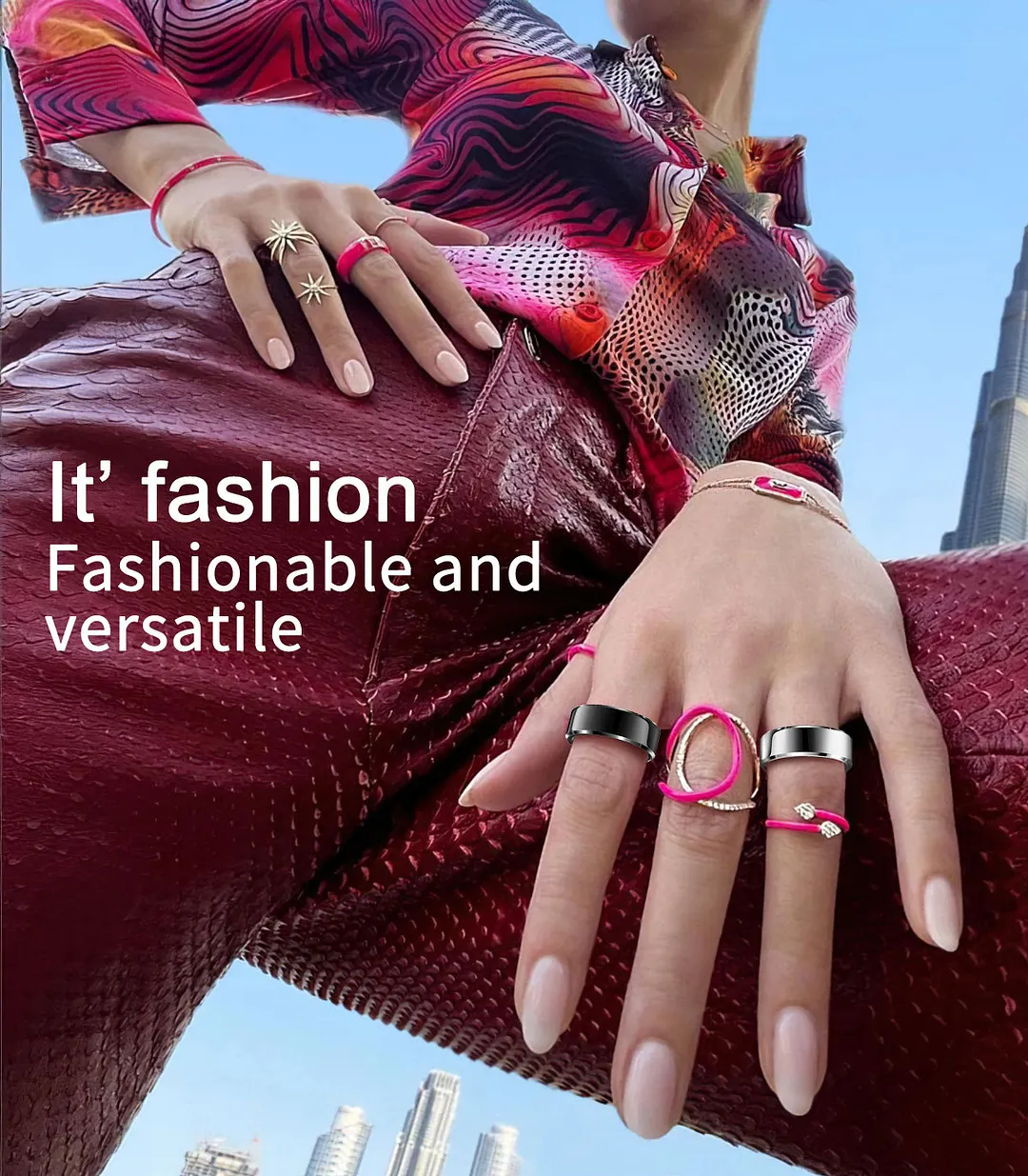 New Smart Ring Heart Rate Blood Oxygen Sleep Monitoring Tracking Ring
