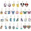 2PCS/SET 5D DIY Diamond Painting Double-side Special Drills Keychain Slap Luminous Kits