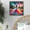 Superbe Fille En Jupe-Perceuse Ronde Peinture Diamant-40*40CM