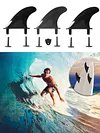 3x Soft Surf Fin for Surfboard Softboard Stand Up Paddle Board Accessories