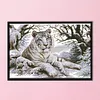 Tiger-14CT Stamped Cross Stitch Kit(51*36cm)