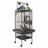 [US Local Warehouse] 60 Inch Large Bird Cage with Play Top and Rolling Stand Metal Parakeet Cage