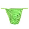 Men's Thongs Underwear Sexy Mini Thong Men Panties Low Waist T-Back Bikini Briefs Ultra Thin Underpants