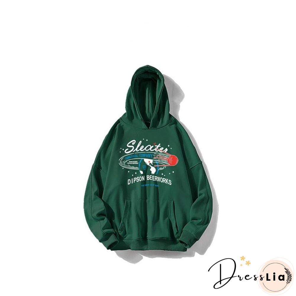 Harajuku Letter Print Hoodies Sweatshirt Spring Autumn Vintage Clothes for Women Korean Style Loose Streetwear Female Pullover