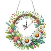 DIY Daisy Mushroom Diamond Clock Art Pendant Home Wall Decoration Crafts