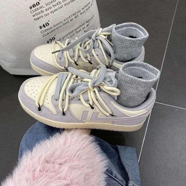 2021 Autumn  Men Women Classic Skateboard Shoes Low-top Casual Trainers Outdoor Walking Retro Sneakers Chunky Dunky Sports Shoes
