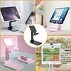 Adjustable Cell Phone Stand Folding Desk Phone Holder Compatible with All Phones