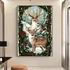 Diamond Painting-DIY Full Round Drill Elk in the Snow(70*50 CM)