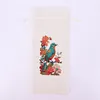 5D DIY Special Shaped Drill Diamond Painting Wine Bottle Bags Covers Kit(Butterfly Flower)