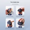 Electric Nail Clipper with LED Light Rechargeable Automatic Nail Trimmer Cutter