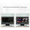Digital LED Temperature Humidity Monitor Weather Forecast LED Table Alarm Clock