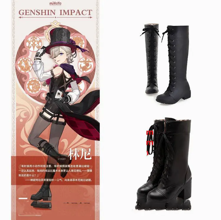 Genshin Toys Lyney Cosplay Shoes