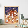 New Year Rabbit - 11CT Stamped Cross Stitch - 40*50cm