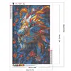 Diamond Painting -DIY Round Drill Flower Lion(40x60cm)