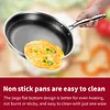 304 Stainless Steel Frying Pan With Handle Universal Steak Cooking Pot Non-Coated Single Sided Honeycomb Skillet Suitable for Fried Egg Steak