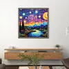 Van Gogh Starry Sky - 14CT Stamped Cross Stitch 40*40cm/15.75*15.75in