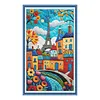 (US Local)Street View-11CT Stamped Cross Stitch Kit(40x70cm)