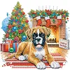 (US Local)6pack Xmas Dog-Special Shaped Diamond Painting Kit(30x30cm)
