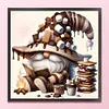 (Multi-Style) Coffee Gnome-11CT Stamped Cross Stitch 40*40cm/15.75*15.75in