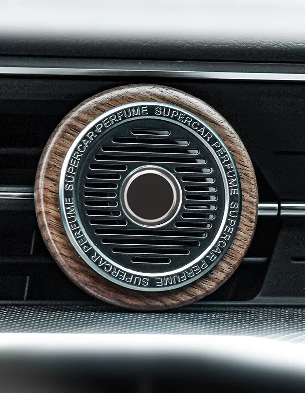 Car walnut fragrance pendant (customizable LOGO)