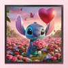 Stitch Holding A Rose-11CT Stamped Cross Stitch 40*40cm/15.75*15.75in