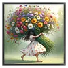 Daisy Girl-11CT Stamped Cross Stitch 50*50cm/19.69*19.69in