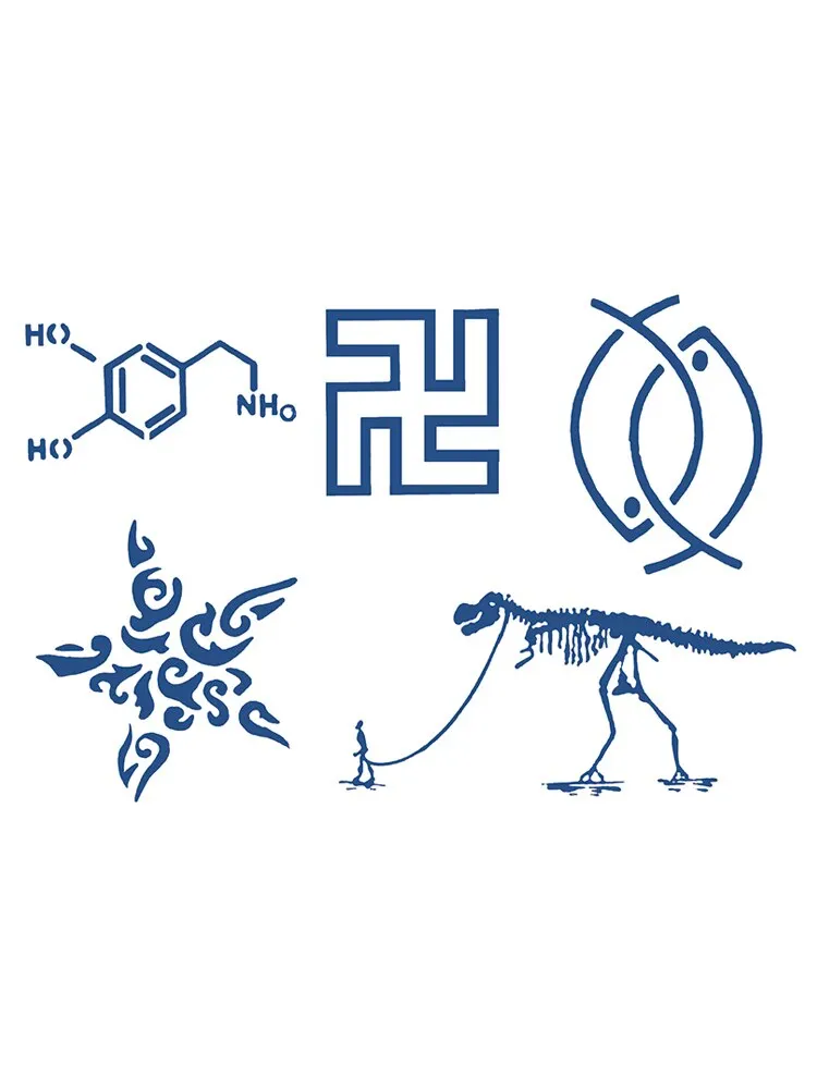 S01-40 herbal tattoo stickers ins wind juice vegetation tattoo simulation stickers durable waterproof men and women
