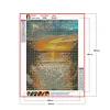 >SALE<Seascape 5D DIY Full Square Diamond Painting Rhinestone Beadwork (F008)