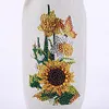 4pcs DIY Diamond Painting Wine Bag Kit Rhinestones Liquor Bottle Cover (Flower)